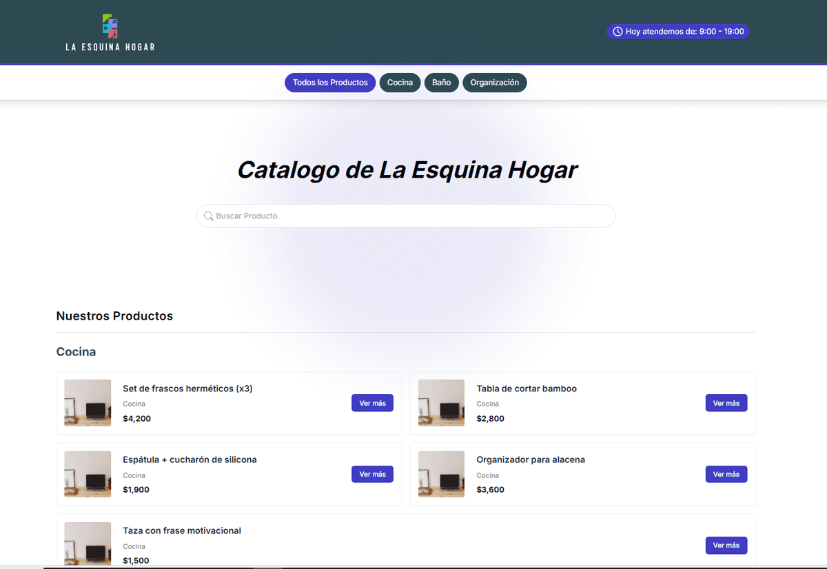 Ejemplo catálogo Estilo Lista