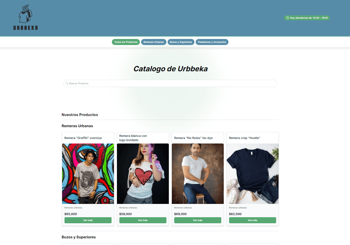 Ejemplo catálogo Estilo Cartas